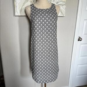 H&M scallop print Sleeveless Dress Sz 4